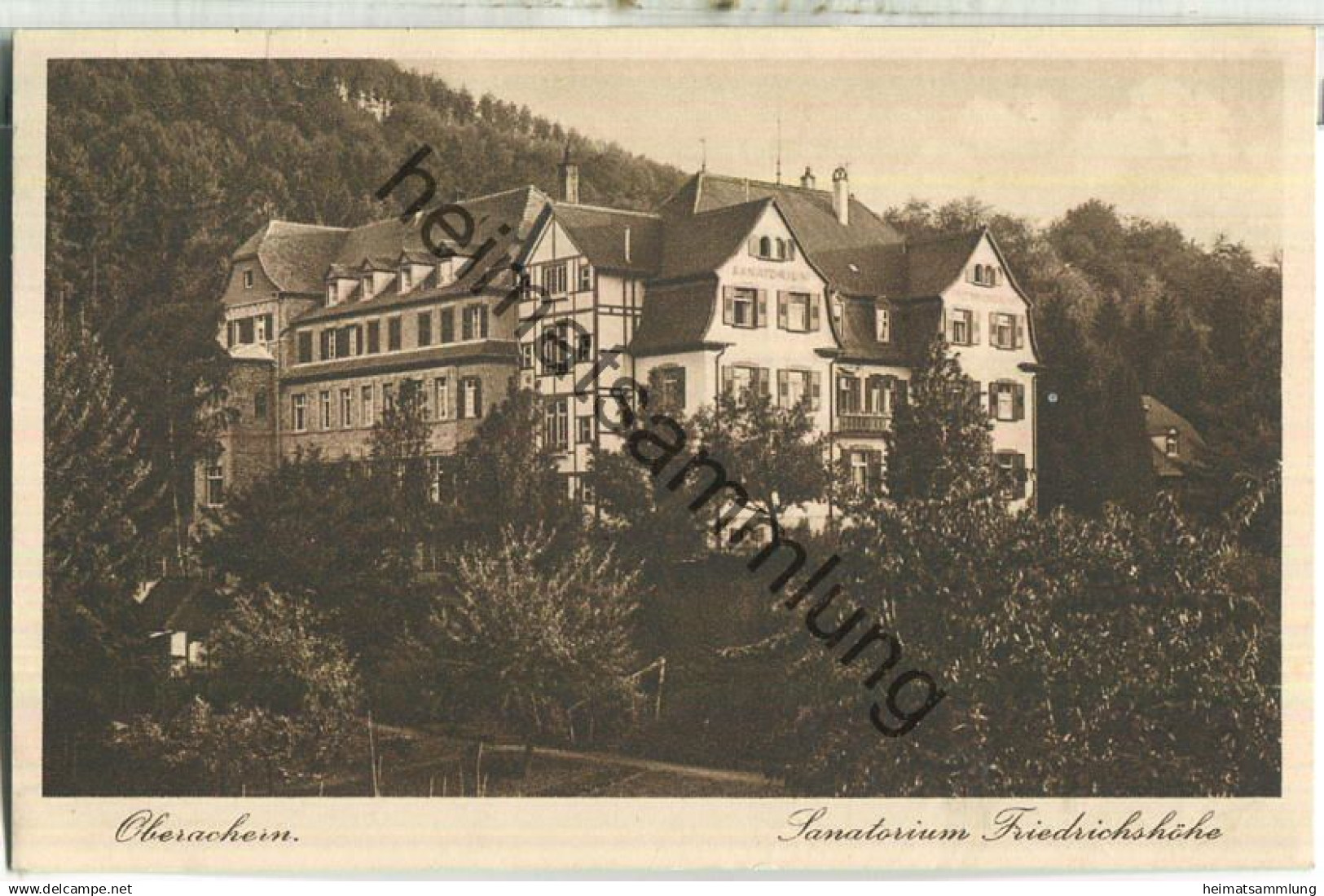 Oberachern - Sanatorium Friedrichshöhe - Verlag Max Pache Achern