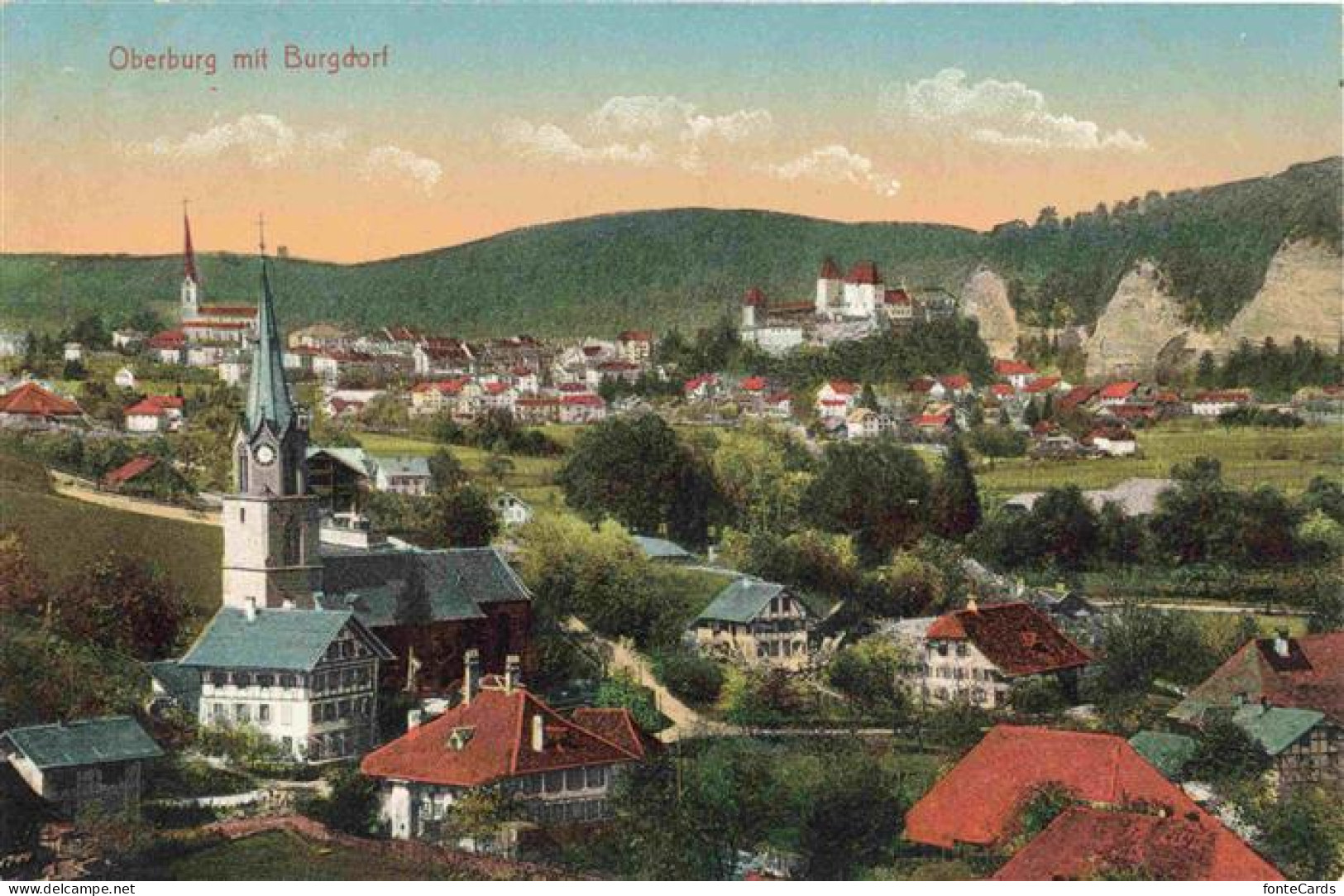 Oberburg BE mit Burgdorf