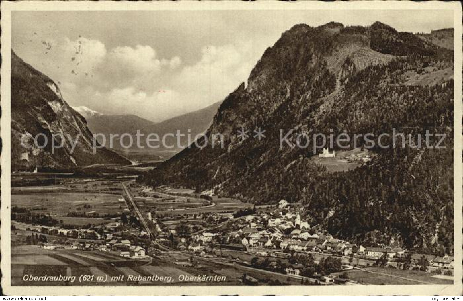 Oberdrauburg Kaernten mit Rabantberg