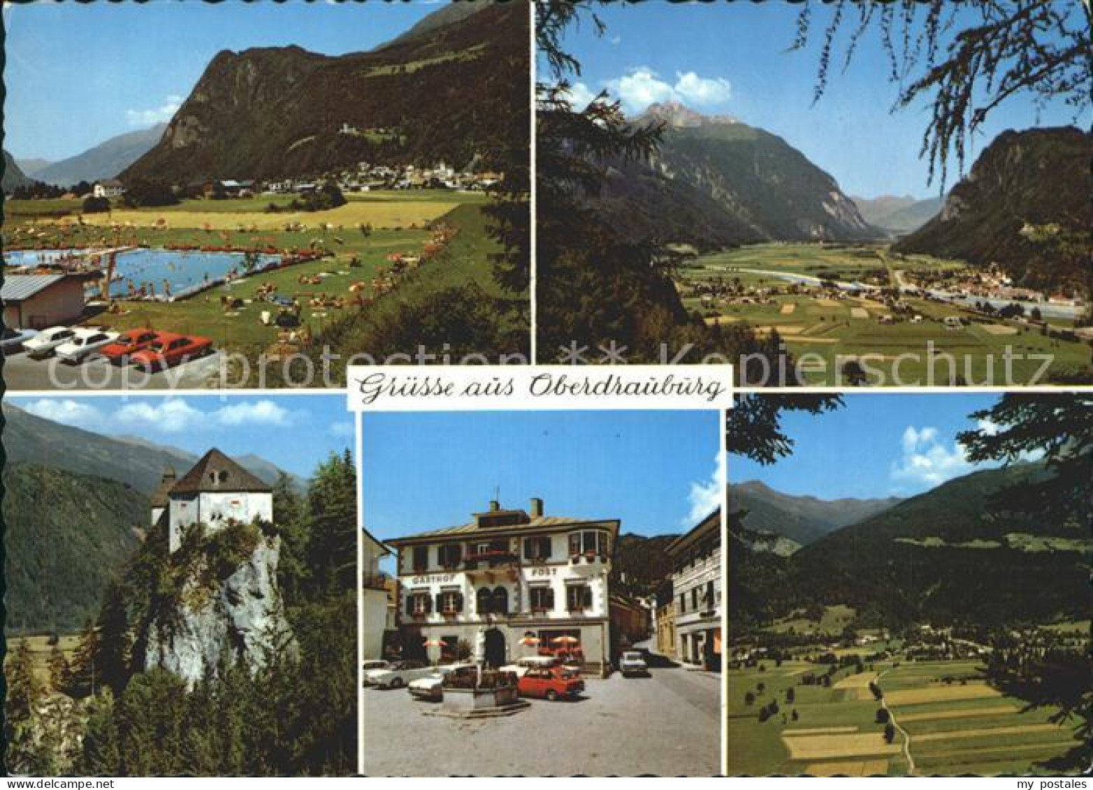 Oberdrauburg Kaernten Tor Hochstadel Schwimmbad Simmerlach Hauptplatz Schloss St