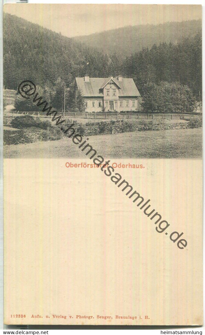 Oberförsterei Oderhaus - Verlag Senger Braunlage