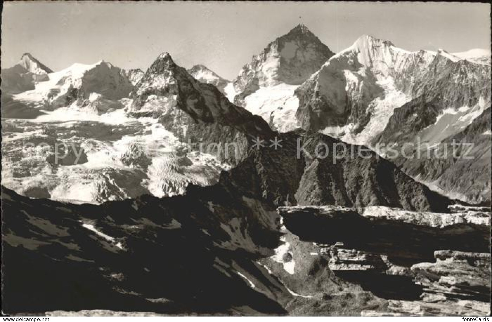 Obergabelhorn Cabane de Tracuit alt Besso Dt. Blanche Grd. Cornier