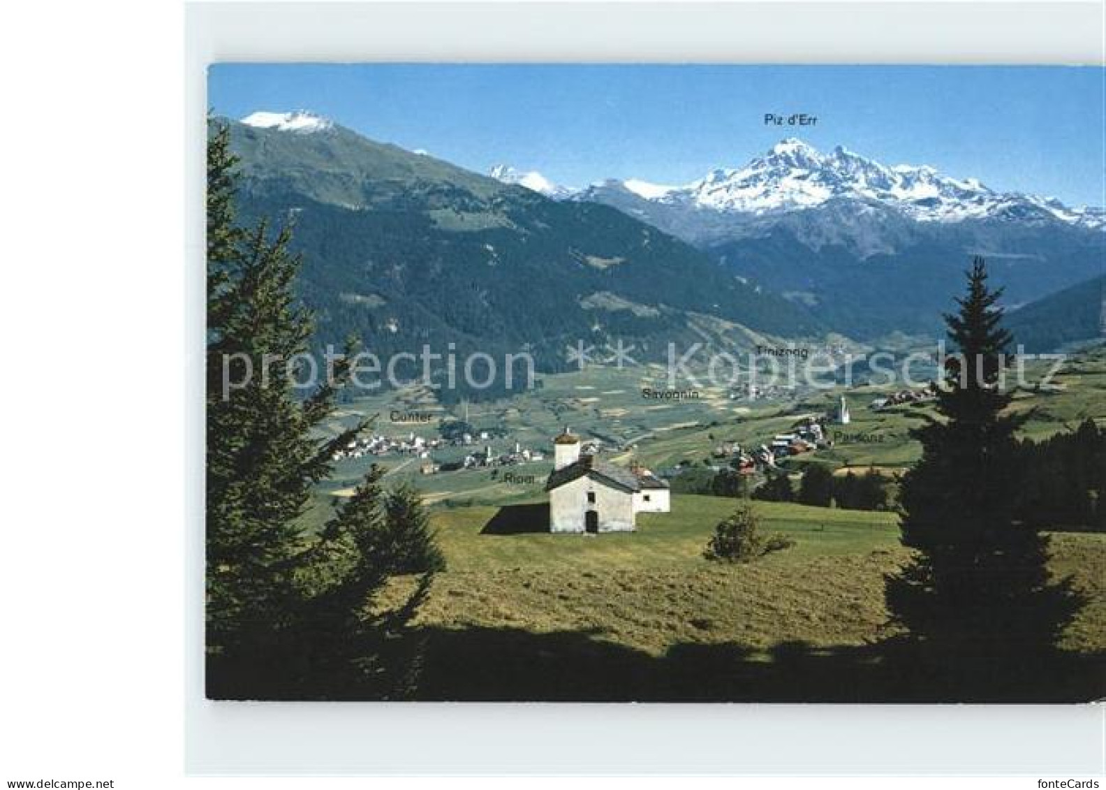 Oberhalbstein Piz d  Err Cunter Riom Parsonz Savognin Tinizong