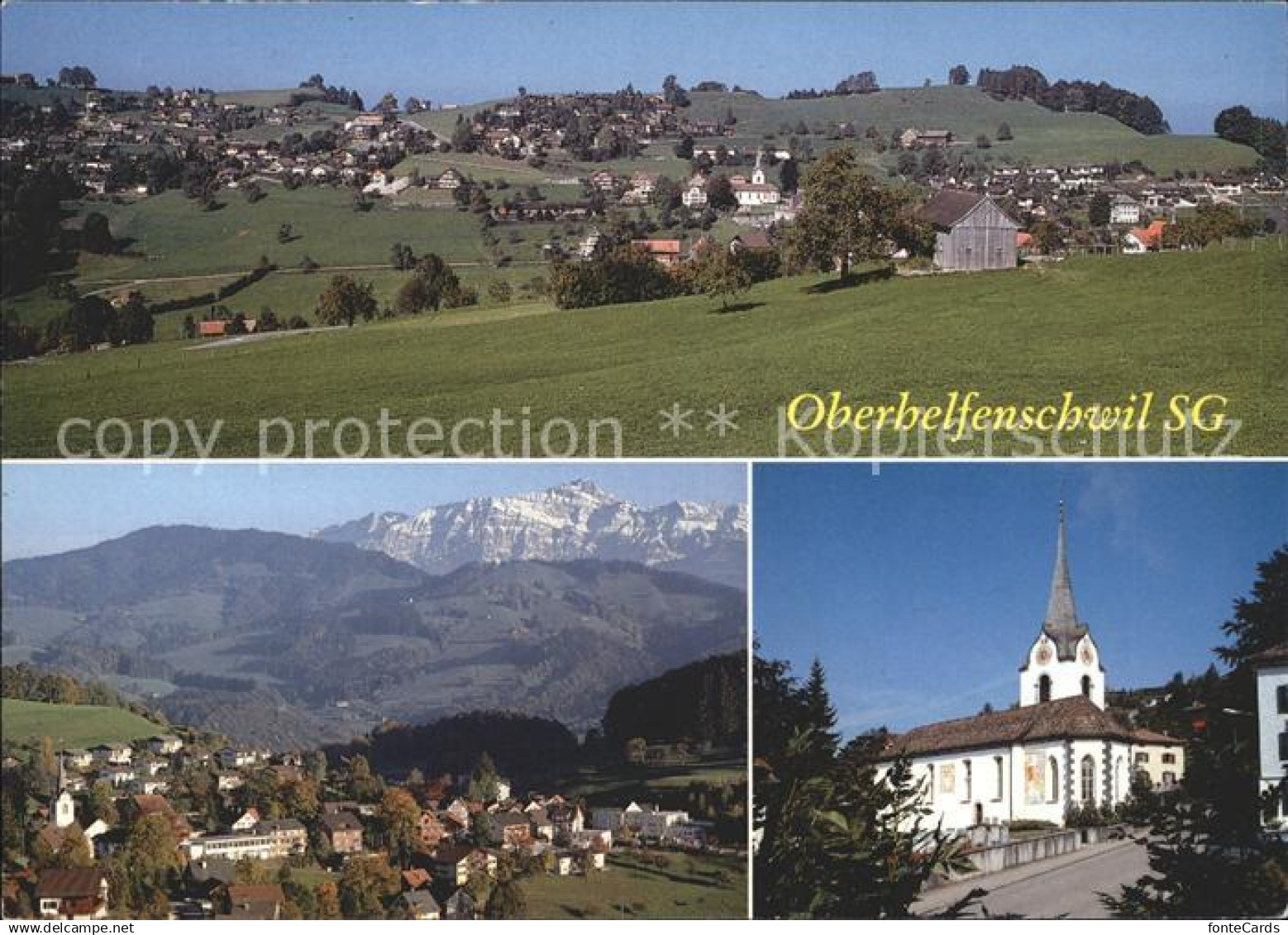 Oberhelfenschwil Panorama Kirche