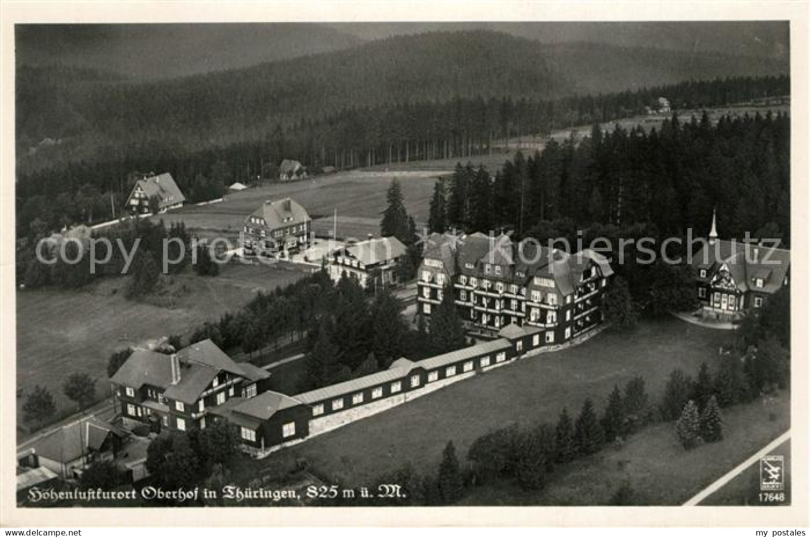 Oberhof Thueringen Genesungsheim Oberhof Fliegeraufnahme