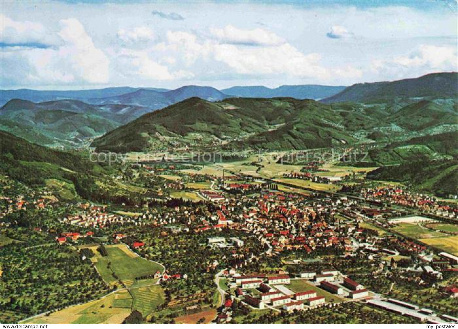 Oberkirch Baden Fliegeraufnahme Renchtal