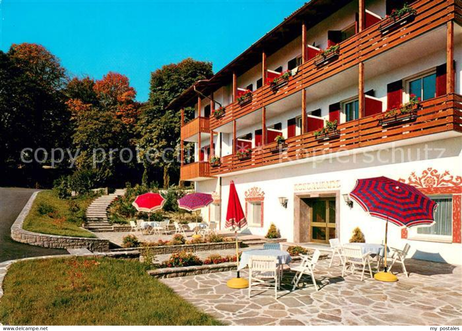 Obermais Meran Hotel Pension St. Valentin Terrasse