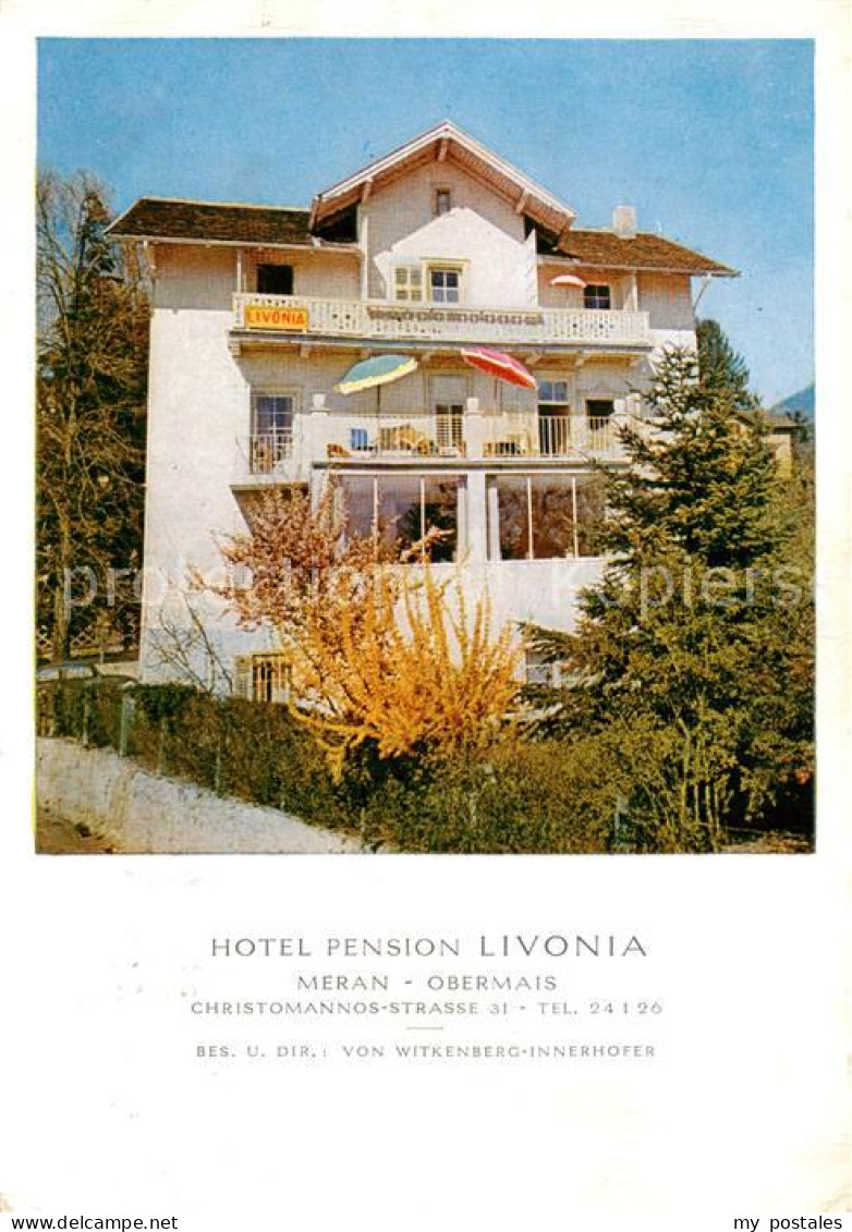 Obermais Meran Suedtirol IT Hotel Pension Livonia