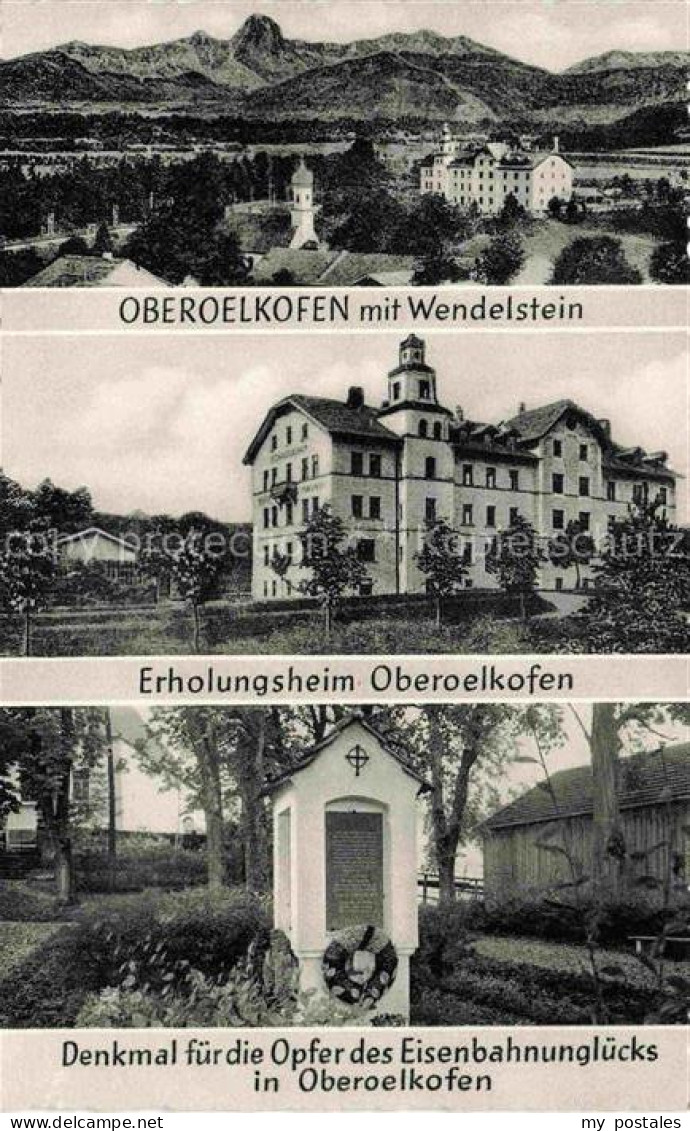 Oberoelkofen Grafing Muenchen Ebersberg Bayern Panorama Blick gegen Wendelstein