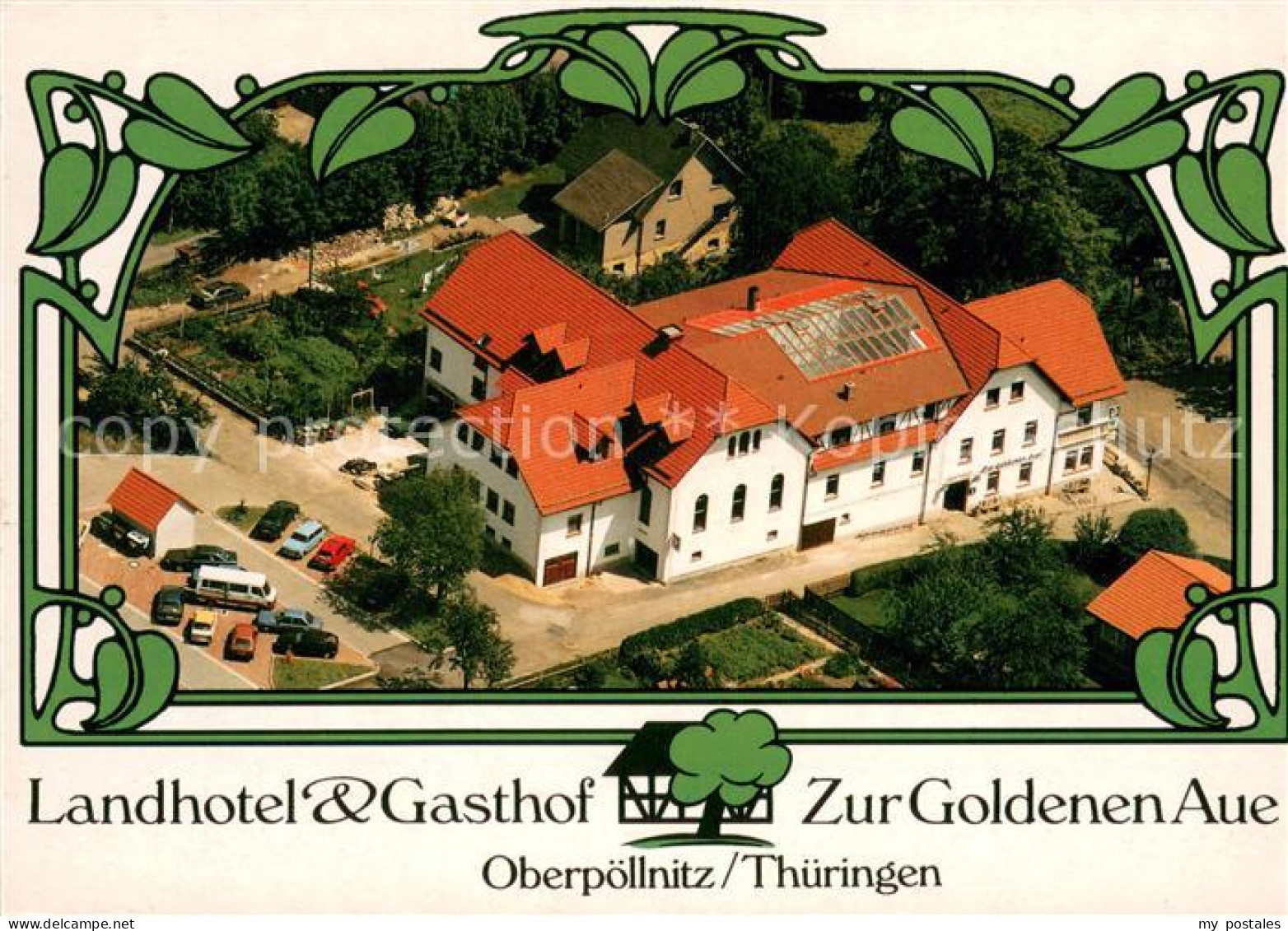 Oberpoellnitz Triptis Landhotel Gasthof Zur Goldenen Auge Fliegeraufnahme
