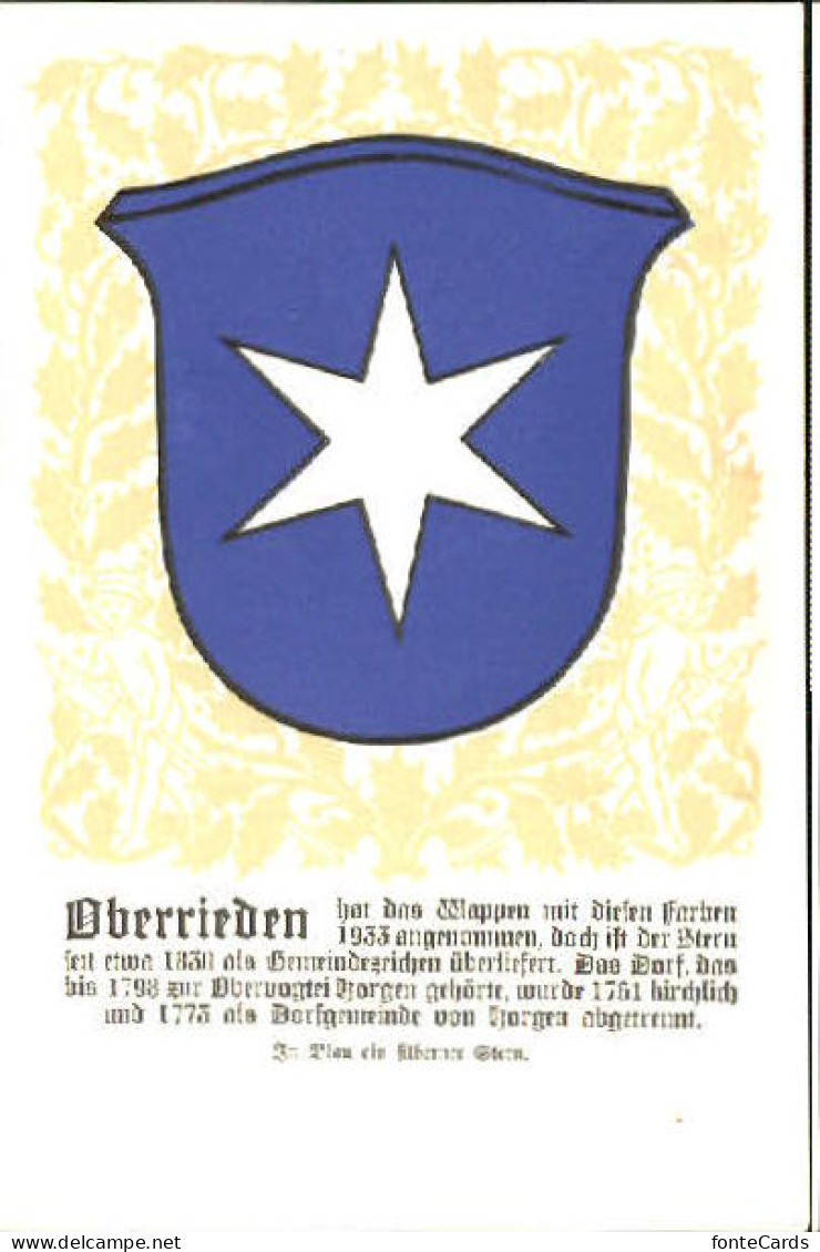 Oberrieden ZH Oberrieden Wappen o 1933