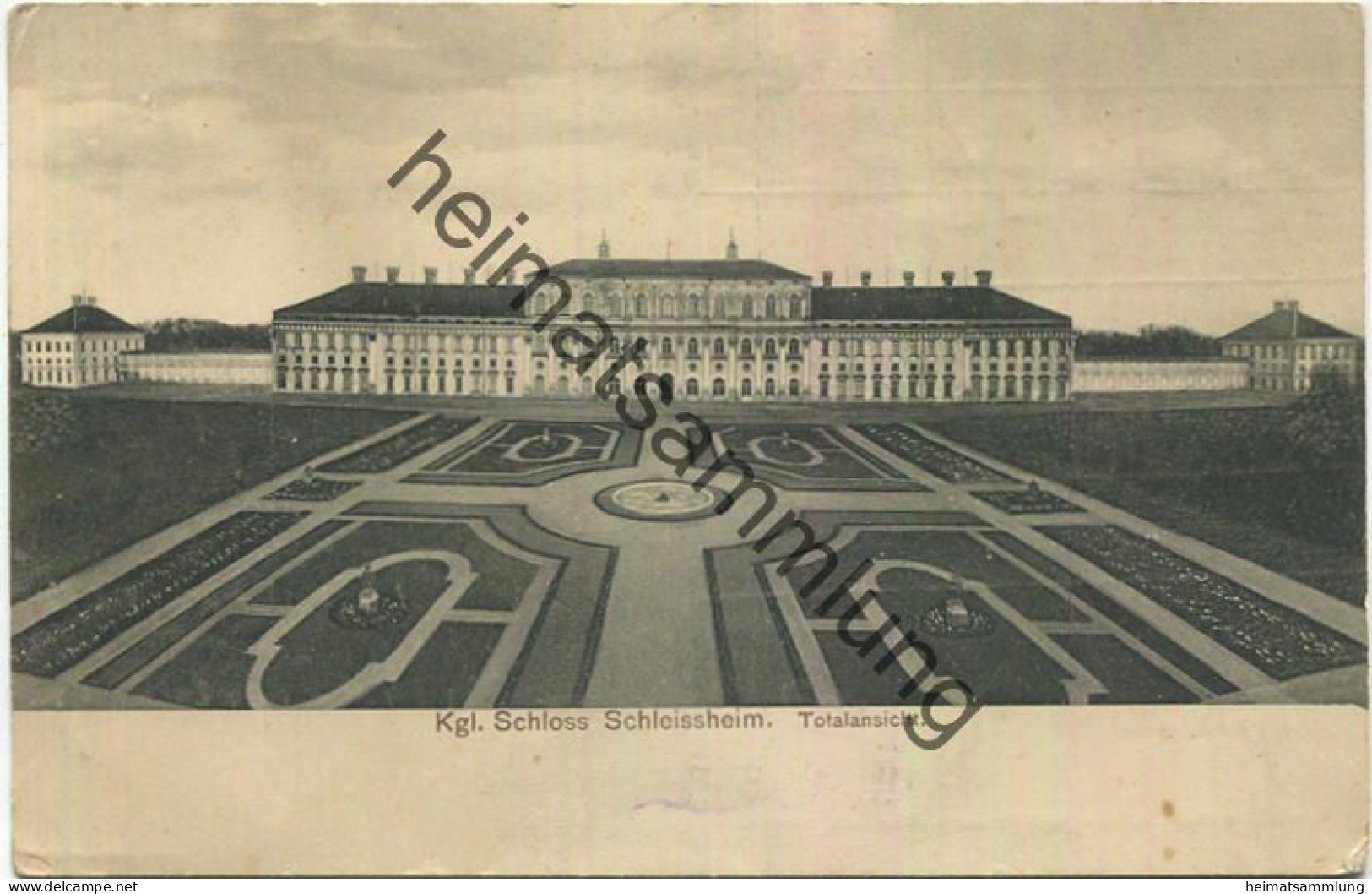 Oberschleissheim - Königliches Schloss - Verlag K. Zerle München - gel. 1911