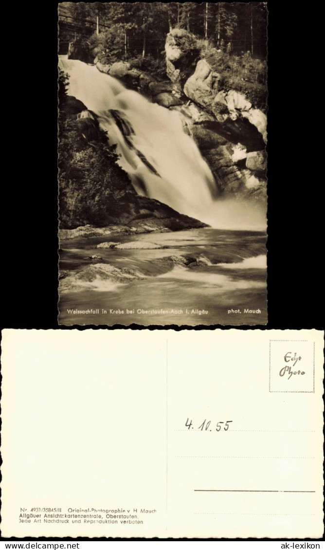 Oberstaufen Weissachfall in Krebs bei Oberstaufen-Aach i. Allgäu 1955