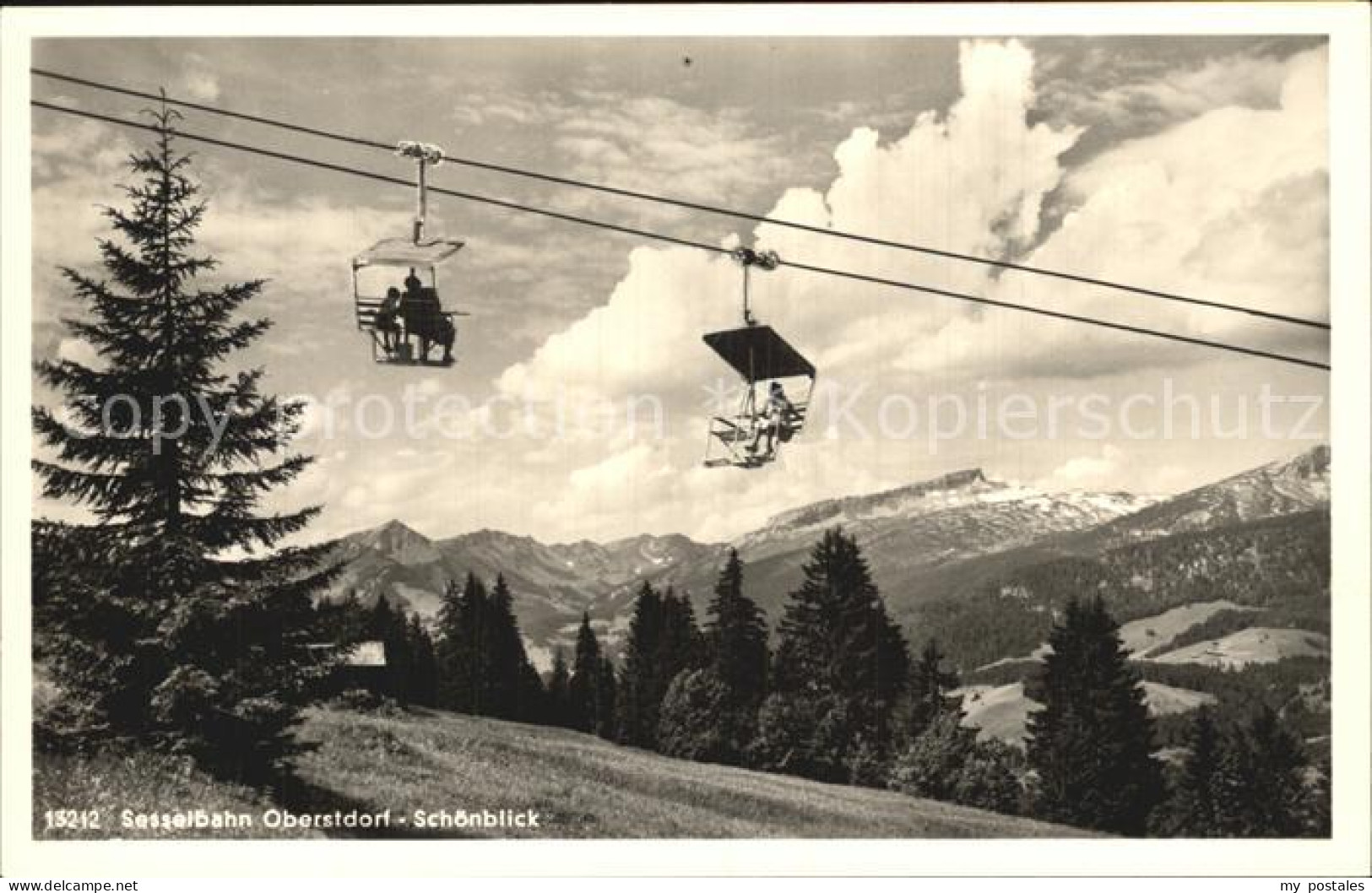 OBERSTDORF Bayern Sessellift Oberstdorf Schoenblick