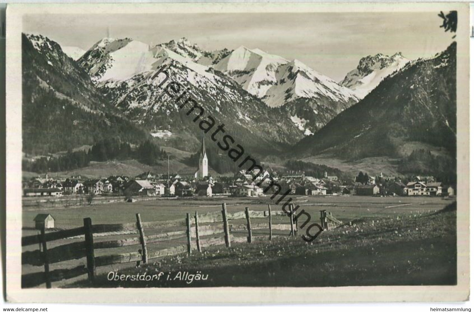 Oberstdorf - Gesamtansicht - Foto-Ansichtskarte - Verlag Konrad Haas Oberstdorf