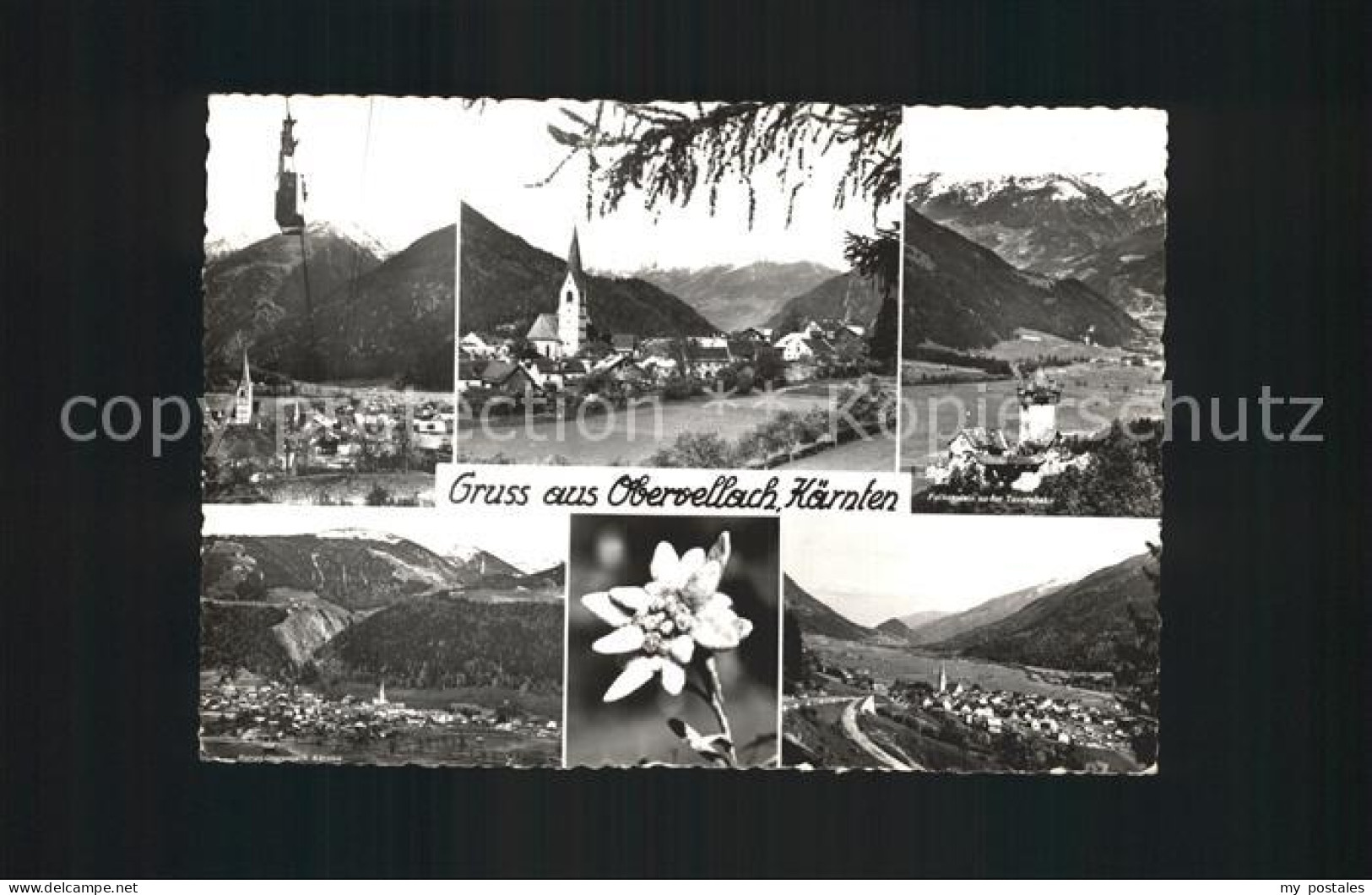 Obervellach Kaernten Luftseilbahn Kirche Blume