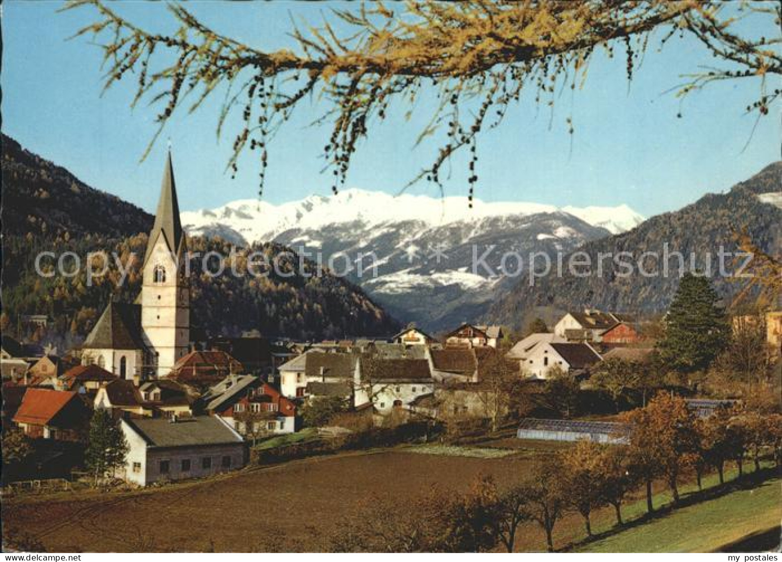 Obervellach Kaernten mit Hohen Tauern