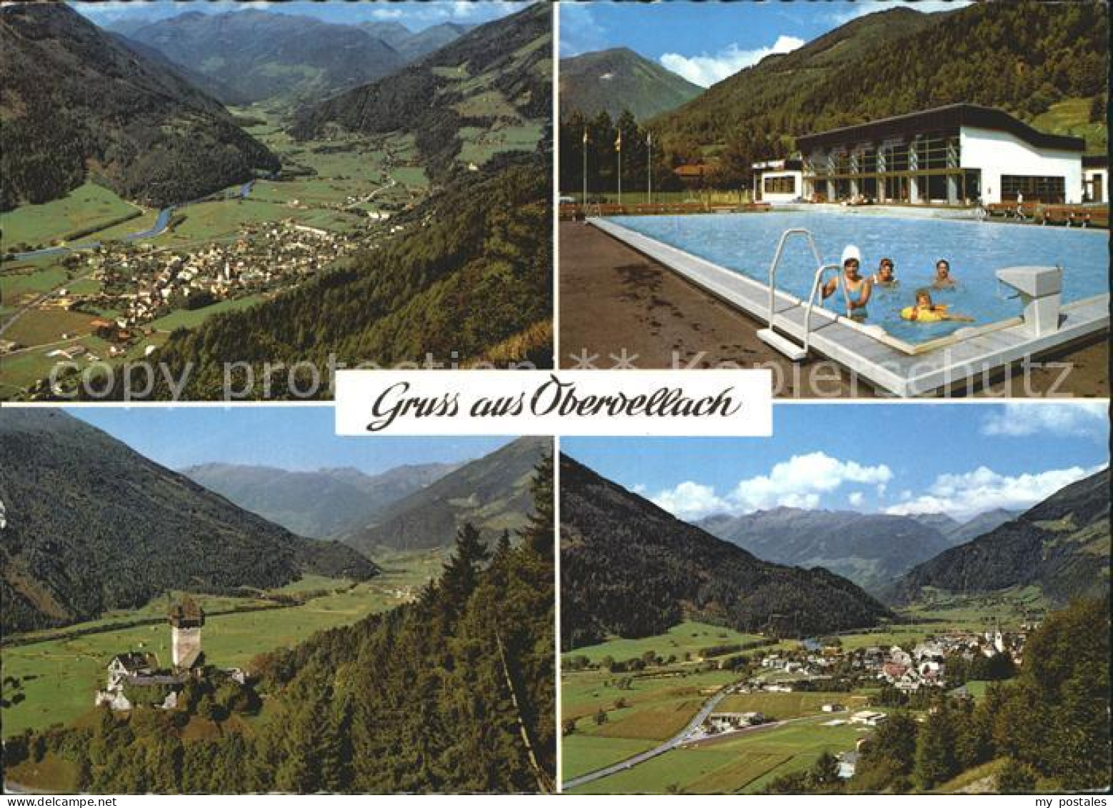Obervellach Kaernten Moelltal Freibad Burg Falkenstein