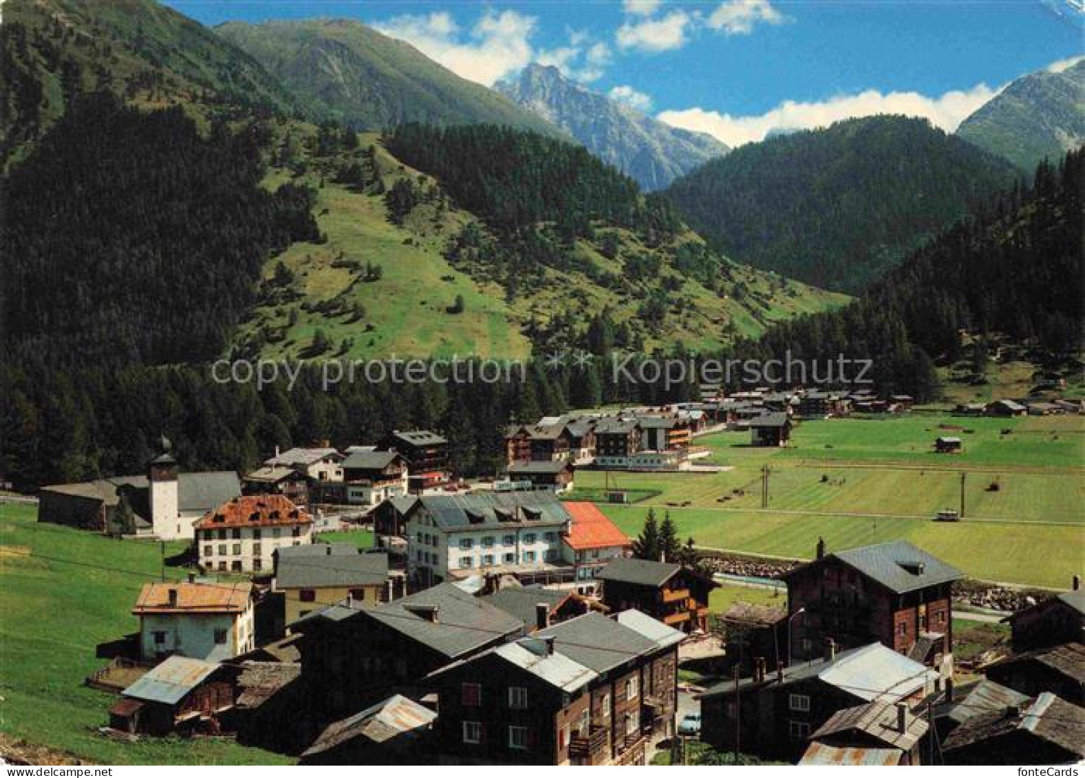 Oberwald  Goms VS Oberwald Goms Furkatunnel Autoverladestation Bergdorf Alpenwie