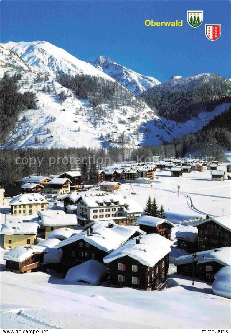 Oberwald  Goms VS Winterpanorama