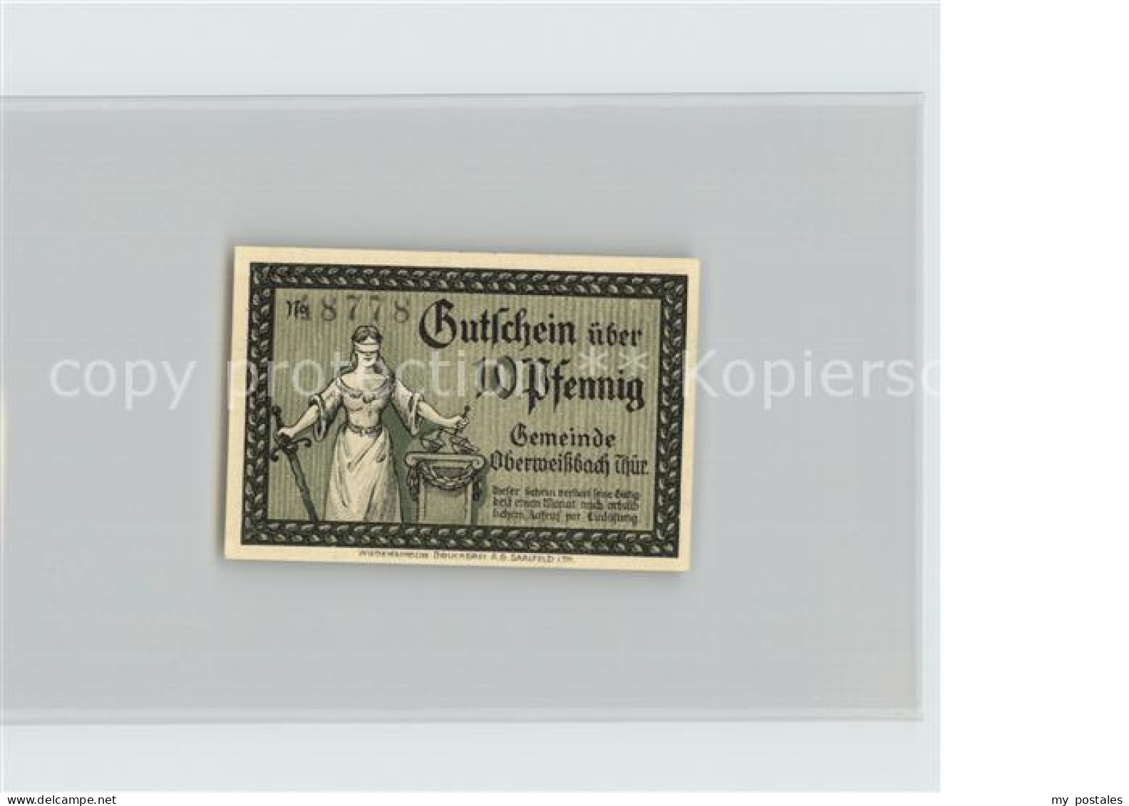 Oberweissbach 10 Pfennig