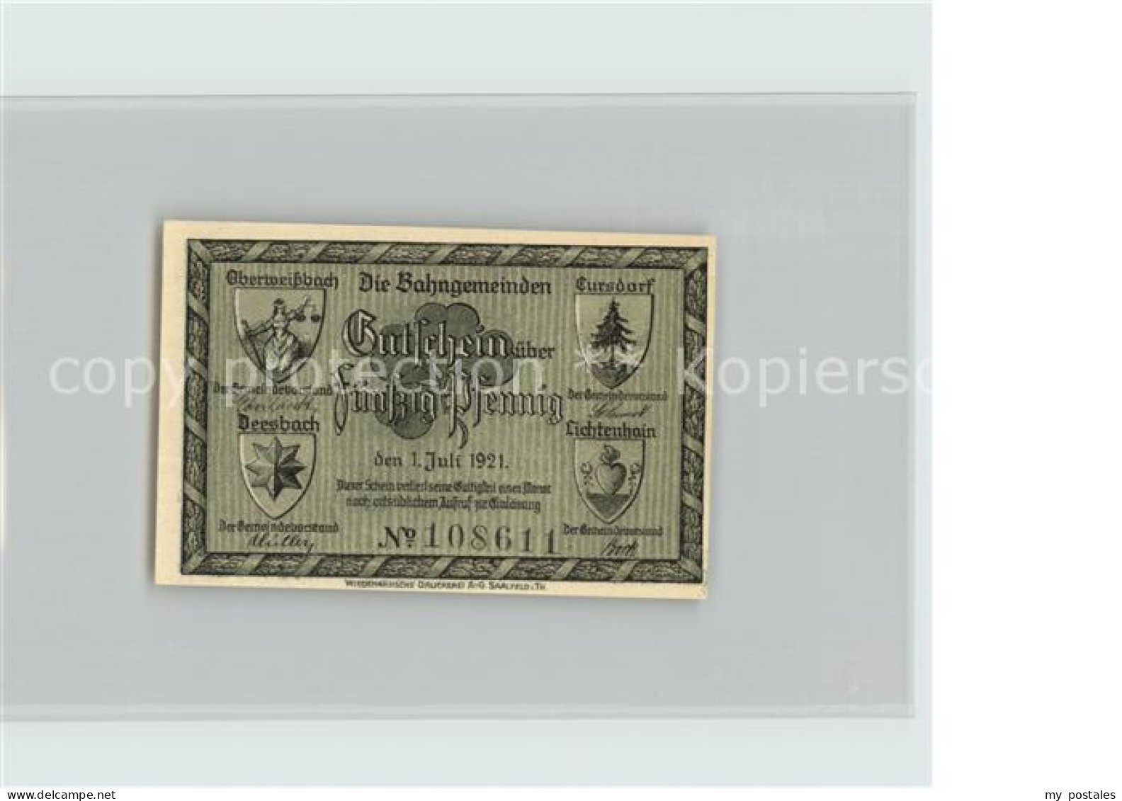 Oberweissbach 50 Pfennig