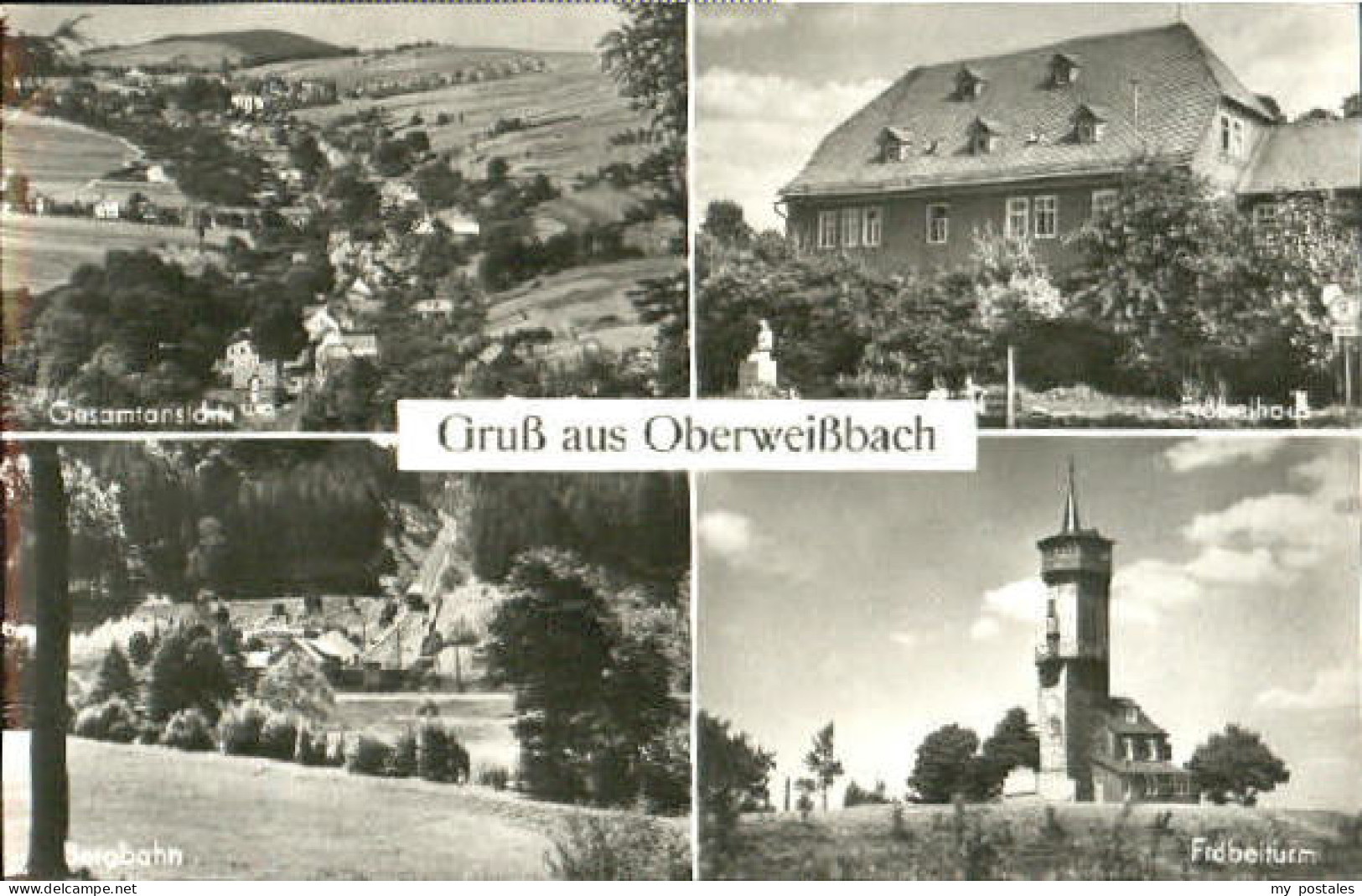 Oberweissbach Oberweissbach Bergbahn Froebelhaus Turm x 1960