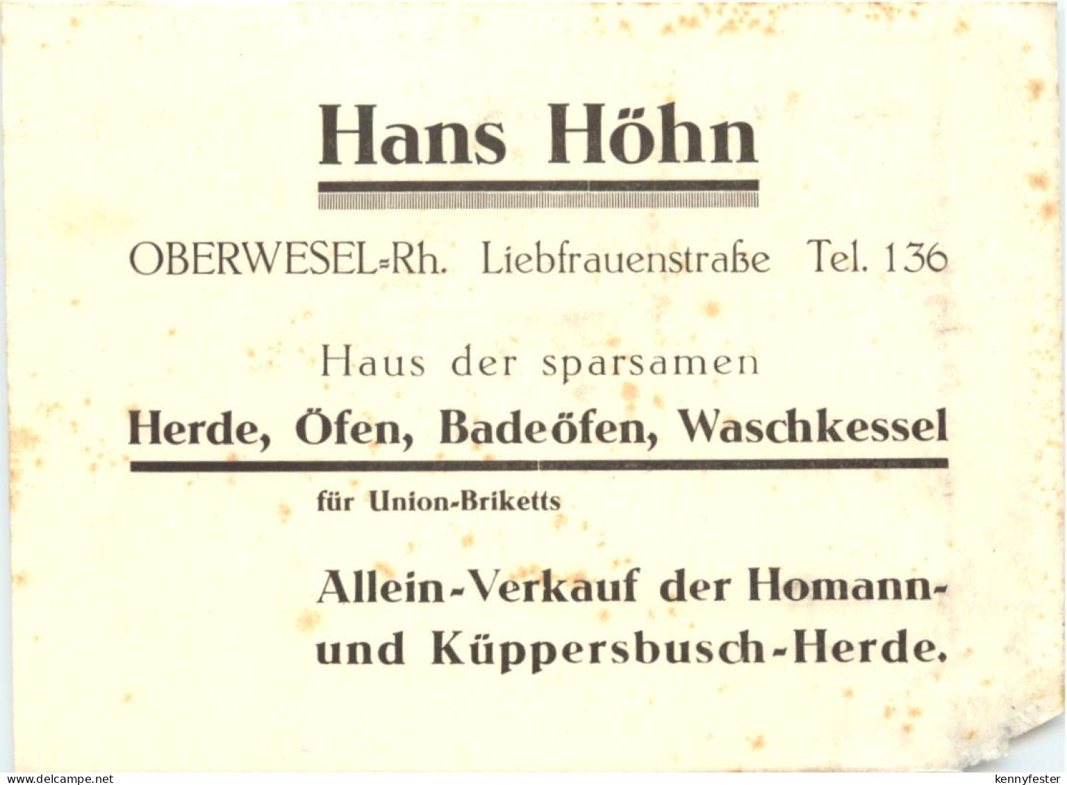 Oberwesel - Hans Höhn