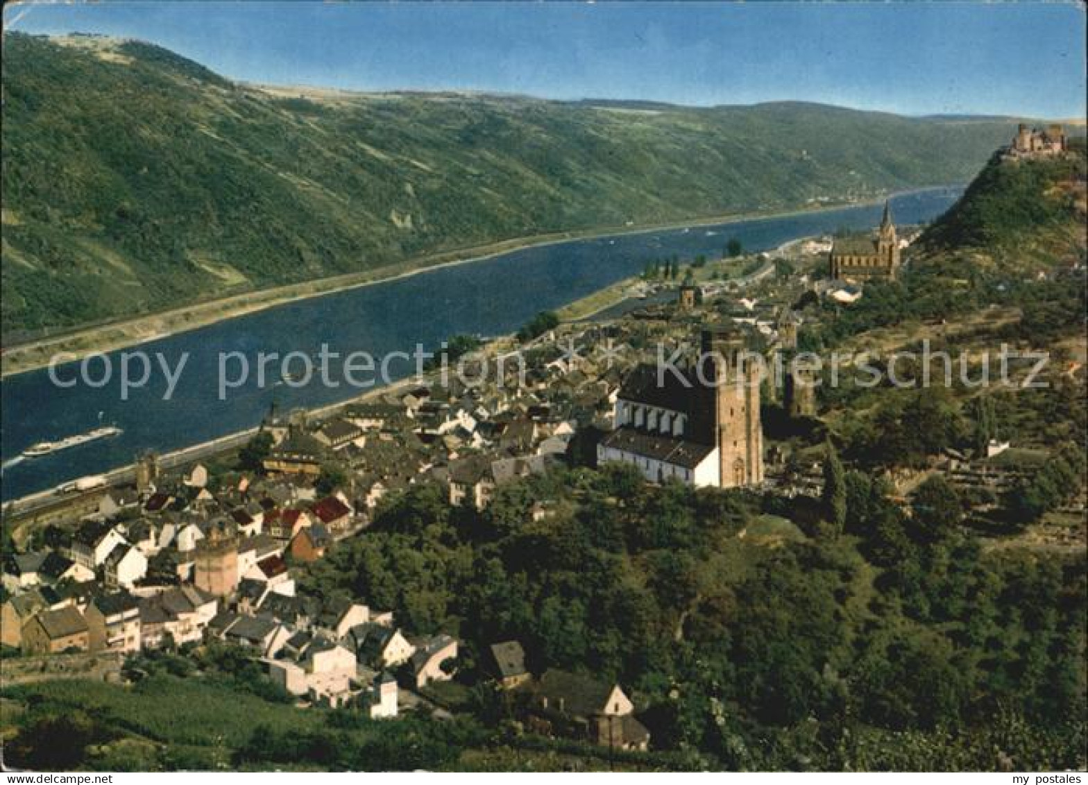 Oberwesel Rhein Fliegeraufnahme