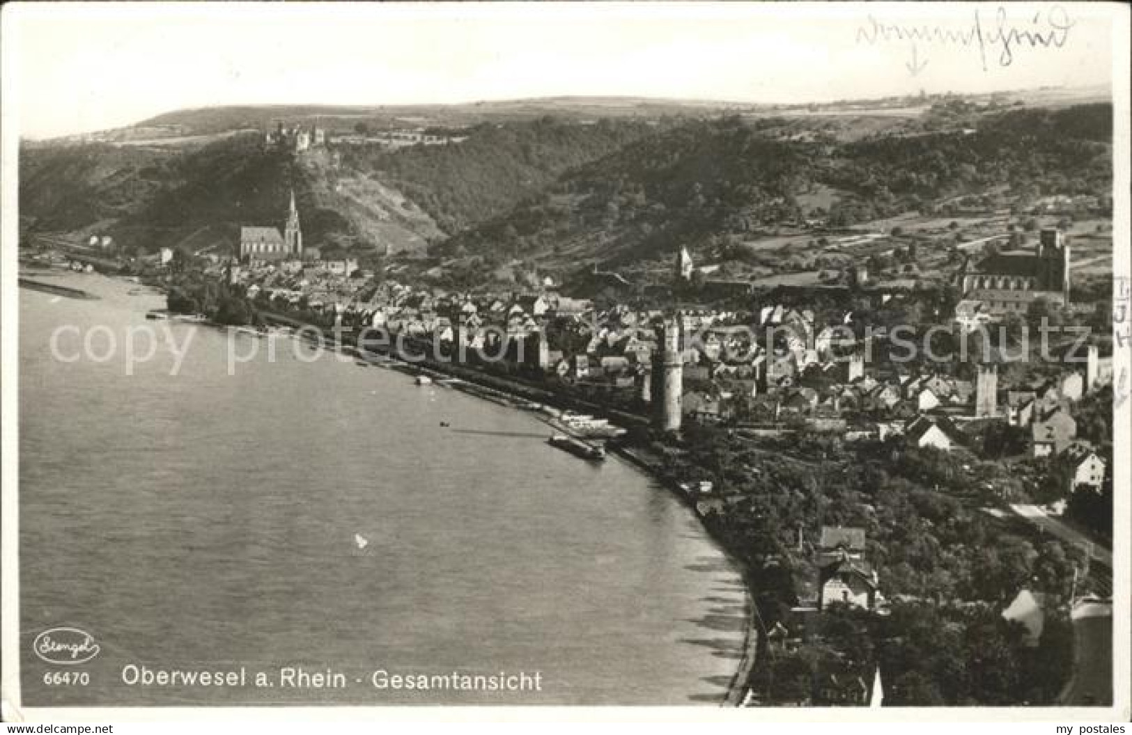 Oberwesel Rhein Rheinpartie