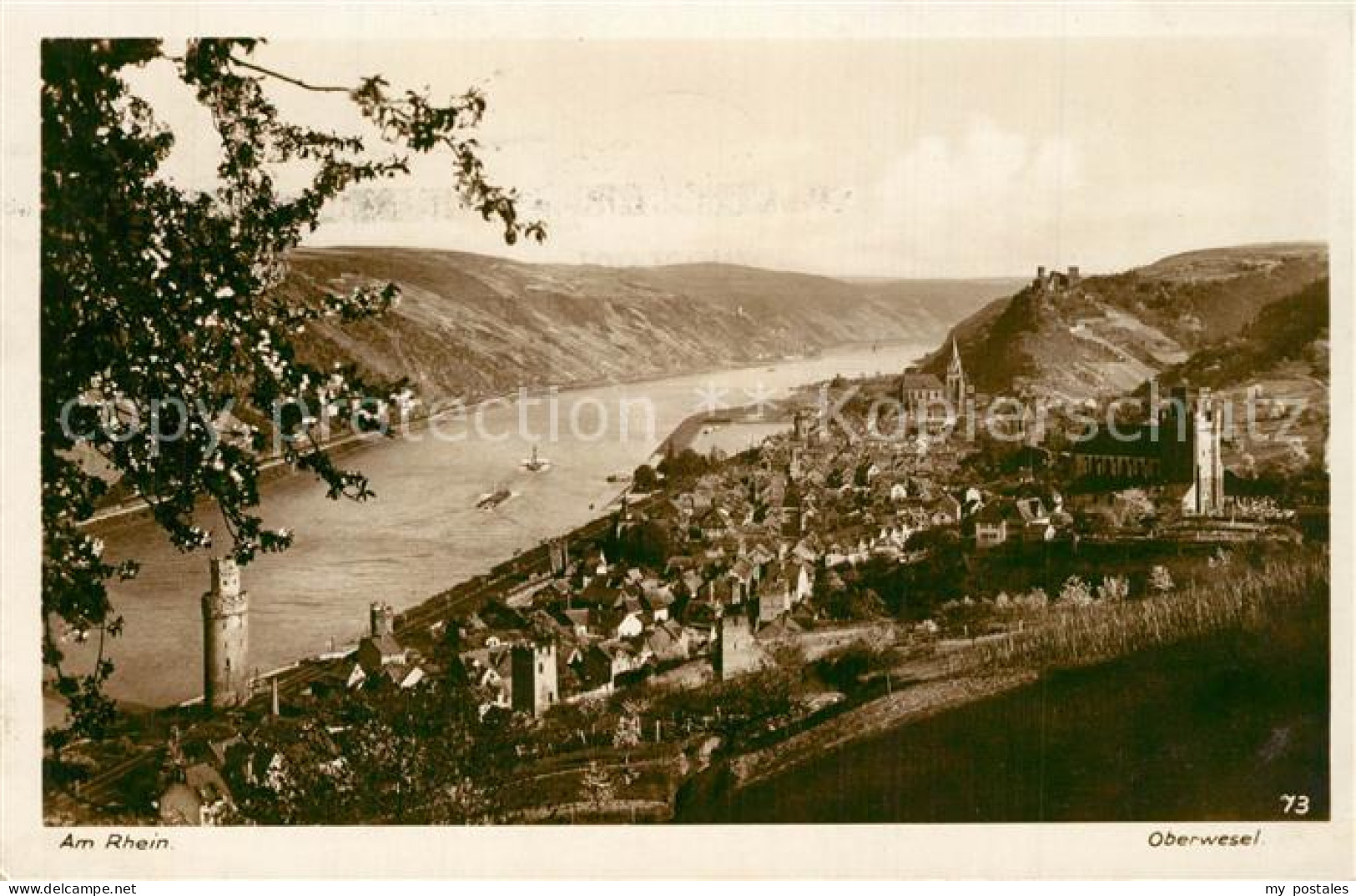 Oberwesel Rhein Rheinpartie