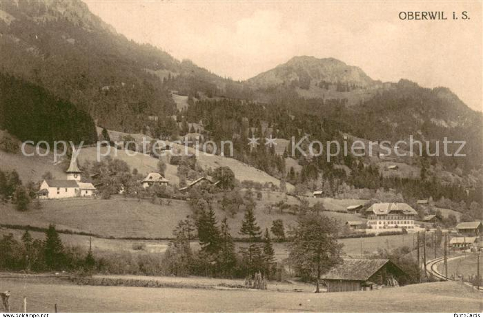 Oberwil Simmental Panorama
