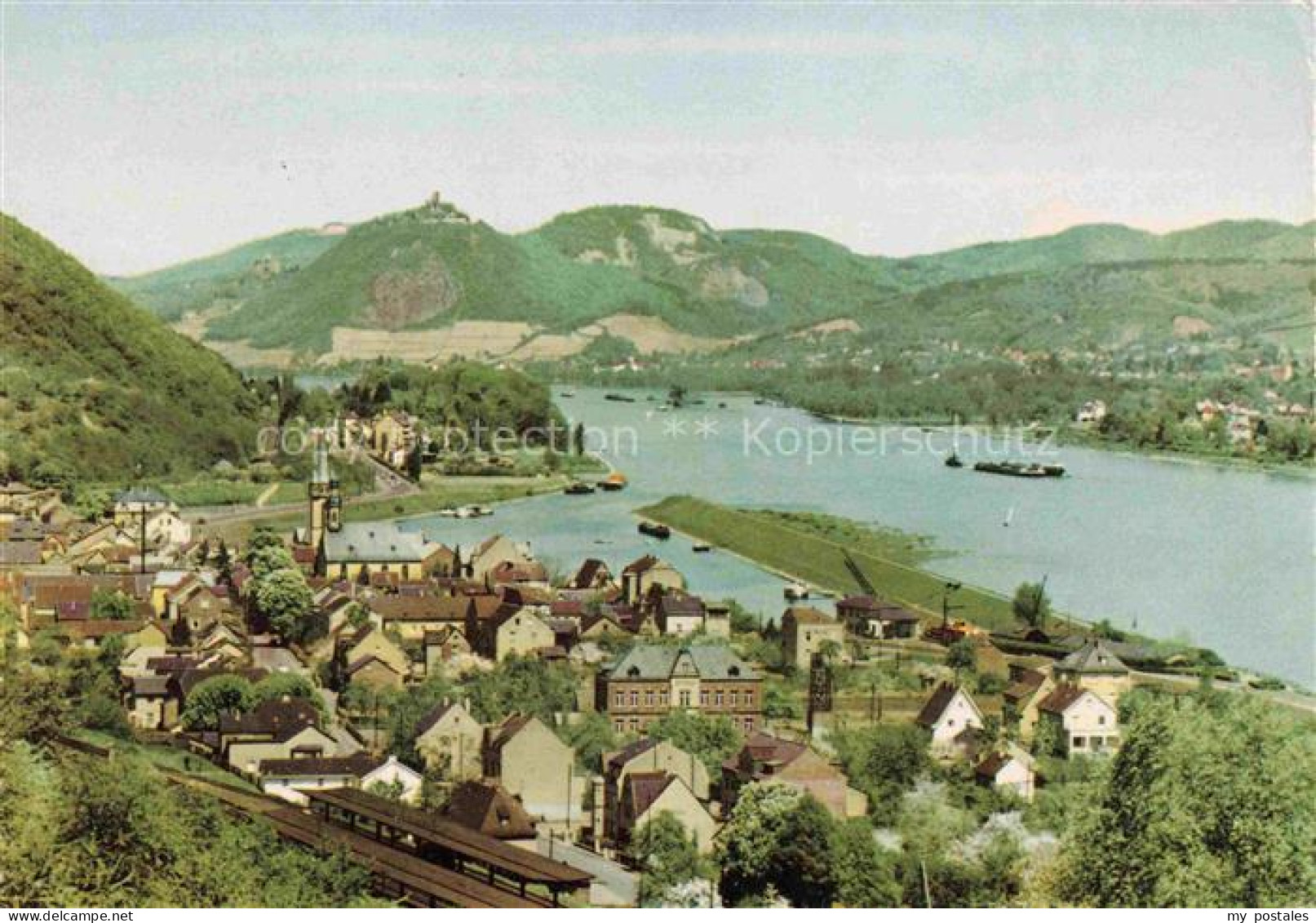 Oberwinter Rhein Remagen Rheinpanorama