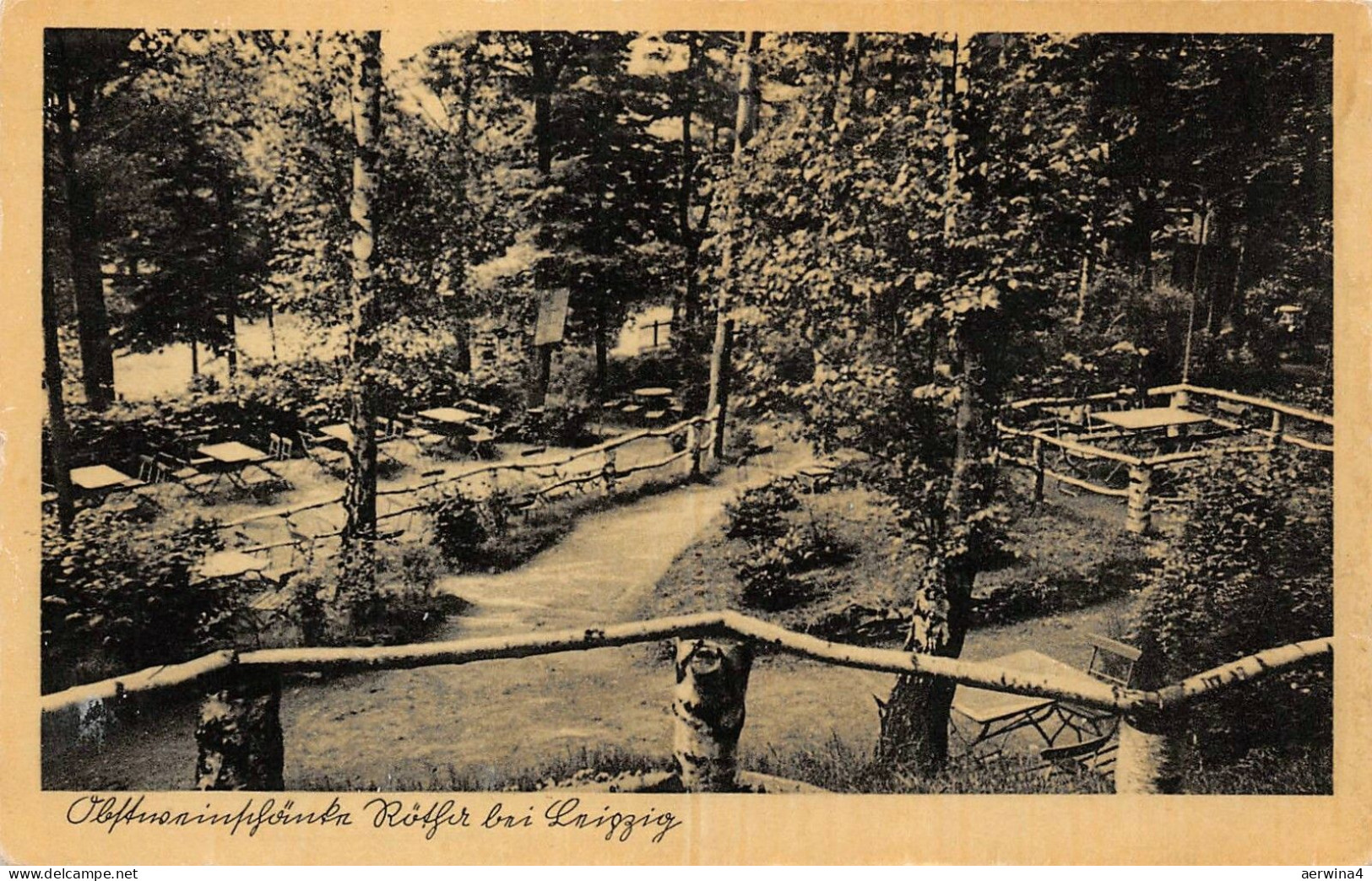 Obstweinschänke Rötha, südl. Leipzigs Postkarte AK