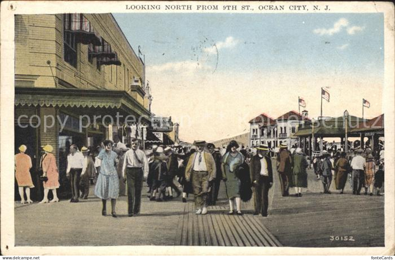 Ocean City New Jersey Looking North from 9th Street