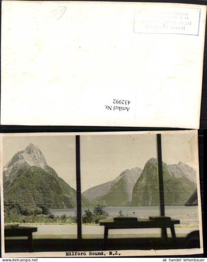 432992,New Zealand Neuseeland Milford Sound Fjord Bergkulisse