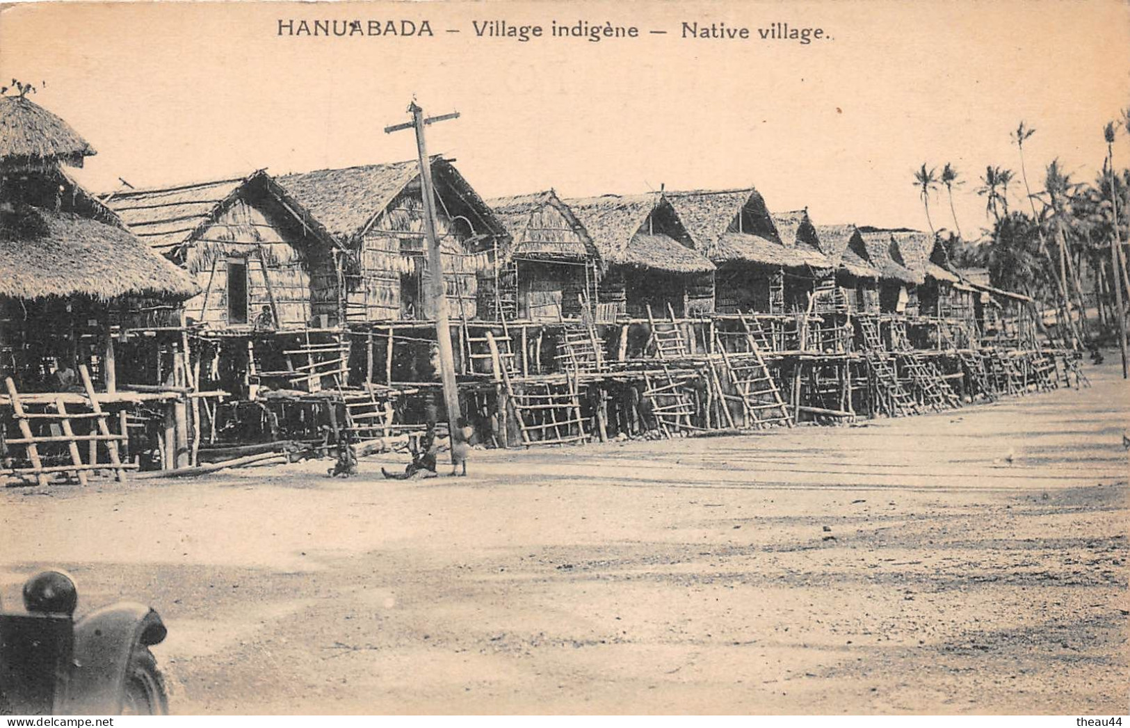 ¤¤   -   OCEANIE   -  PAPOUASIE-NOUVELLE-GUINEE   -  HANUABADA  -  Village Indigène        -  ¤¤
