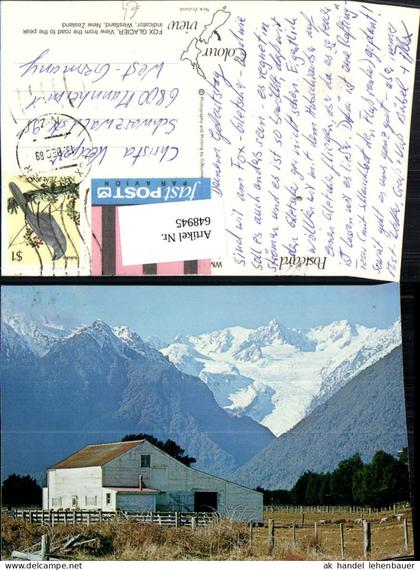 648945,Fox Glacier Westland New Zealand Neuseeland Gletscher