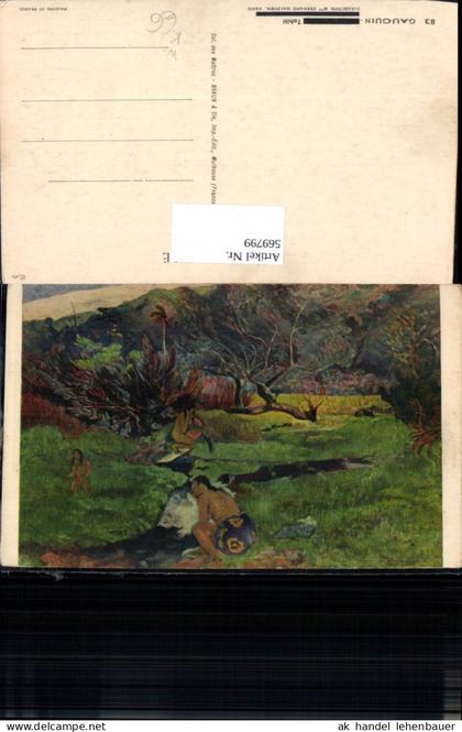 569799,Künstler Ak Gauguin Tahiti Französisch-Polynesien Polynesien