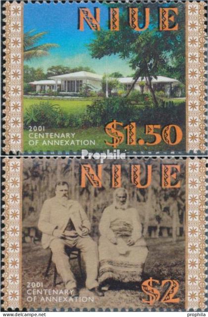 Niue 966-967 (kompl.Ausg.) postfrisch 2001 Annexion Niues durch Neuseeland