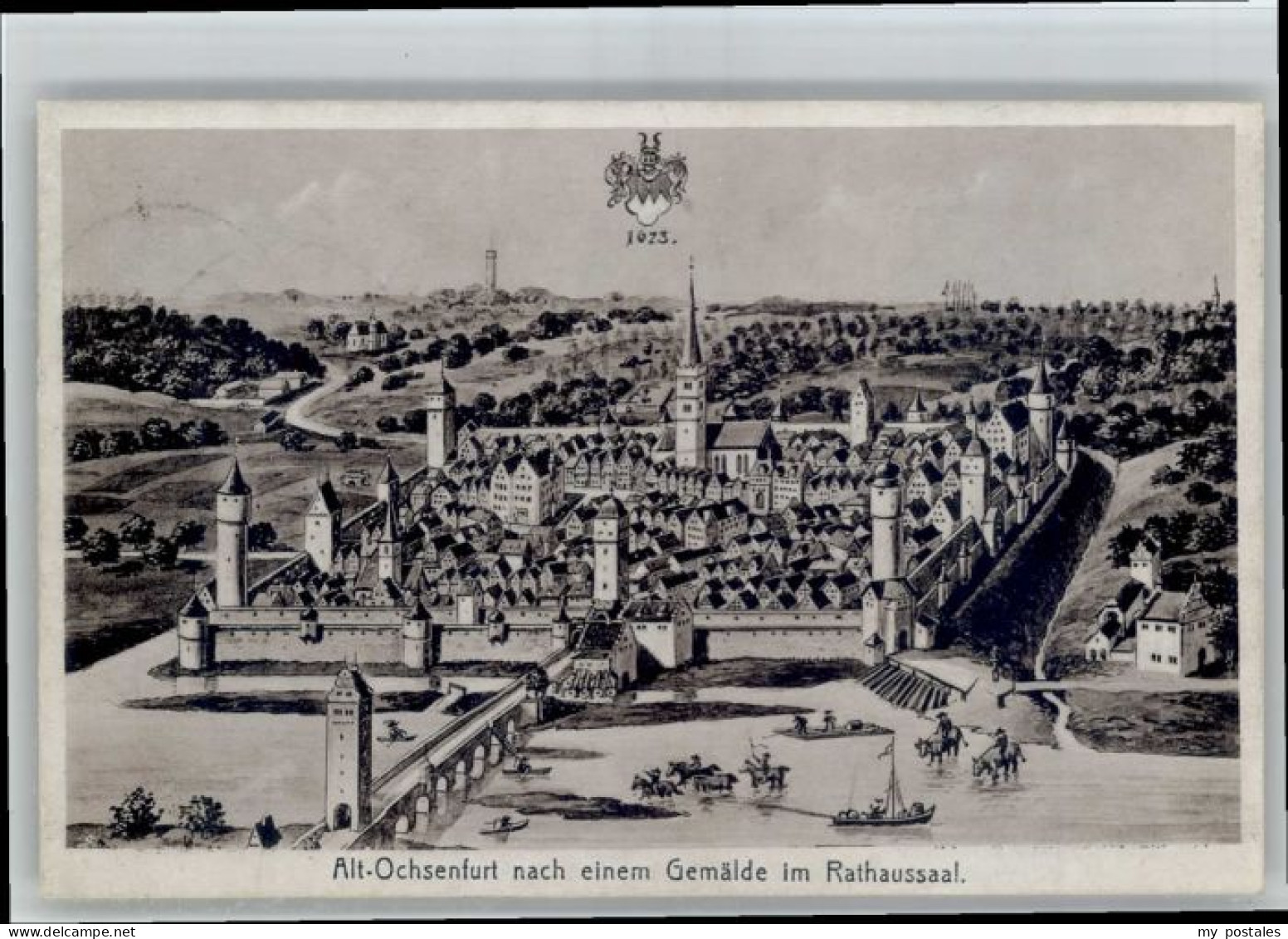 Ochsenfurt Alt Ochsenfurt Nach einem Gemaelde im Rathaussaal
