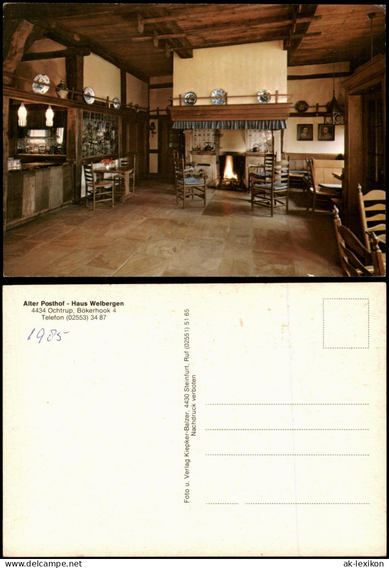 Ochtrup Innenansicht Alter Posthof Haus Welbergen Ochtrup, Bökerhook 4 1985