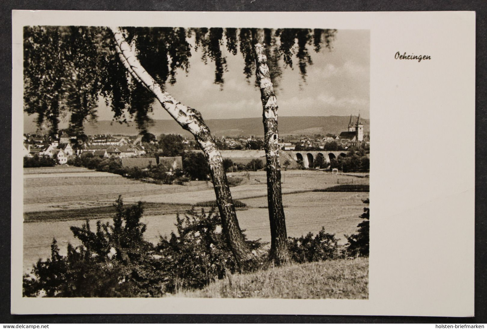 Oehringen, Blick zur Stadt, Kirche