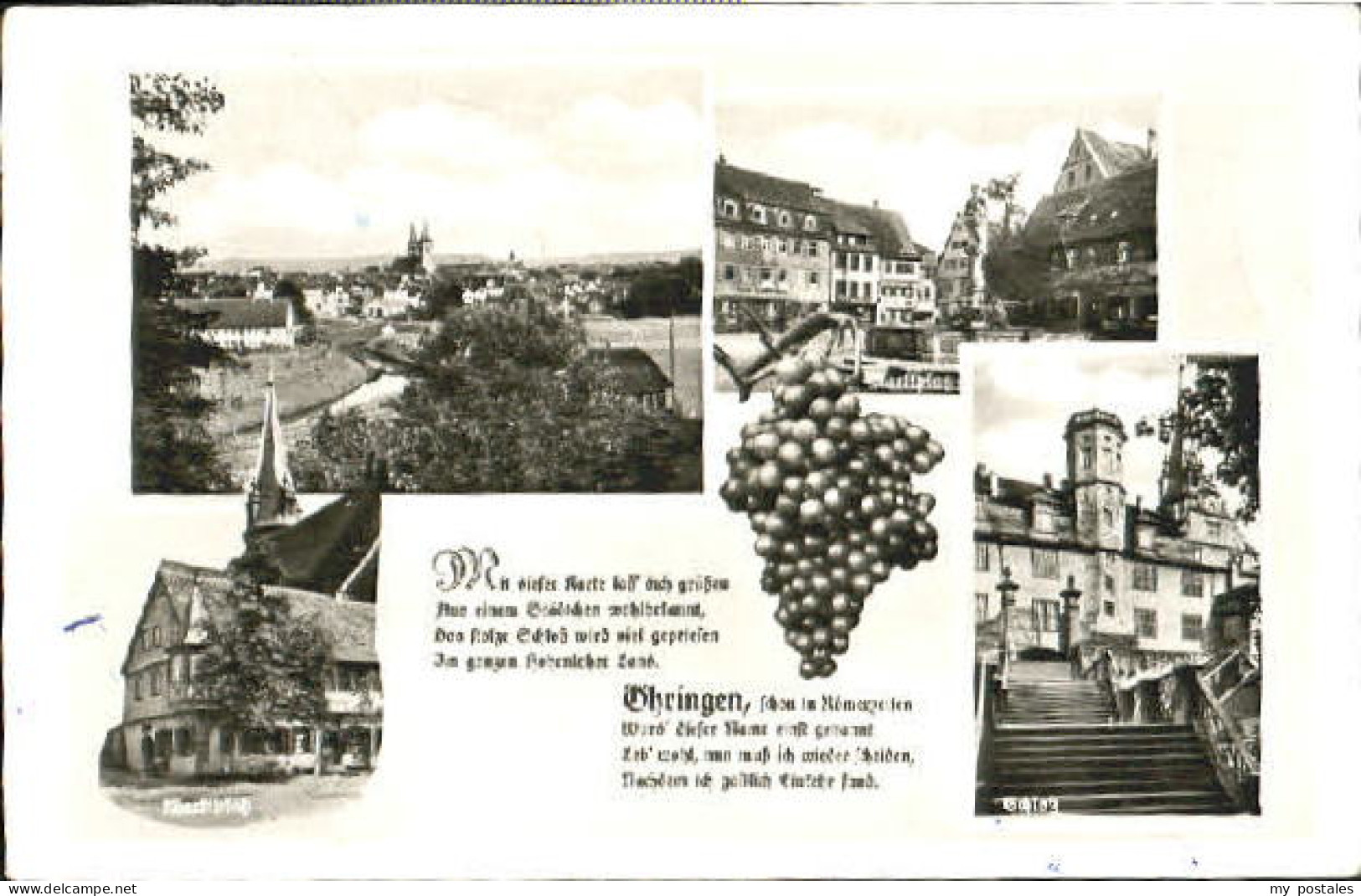 oehringen Hohenlohe oehringen Schloss Platz x 1958