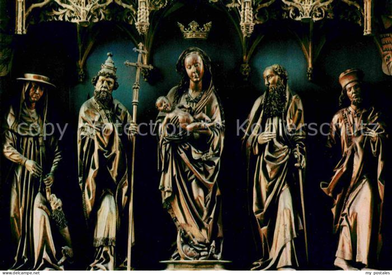 oehringen Hohenlohe Stiftskirche Hochaltar Figuren