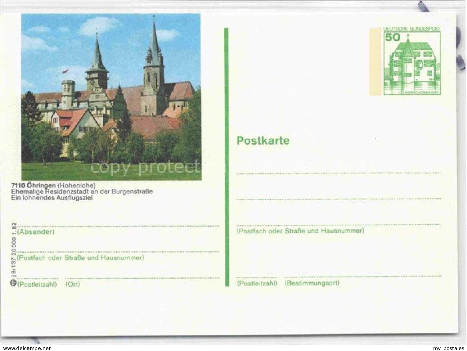 oehringen  Hohenlohe Stiftskirche und Schloss