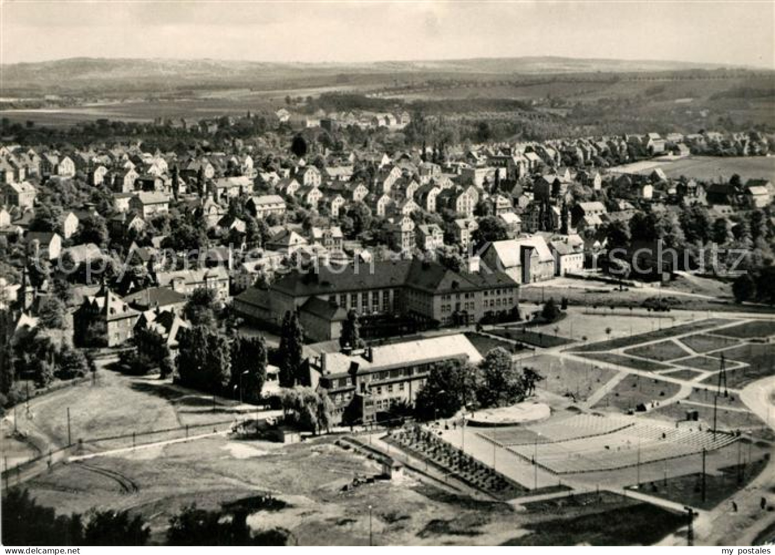 Oelsnitz Erzgebirge Fliegeraufnahme