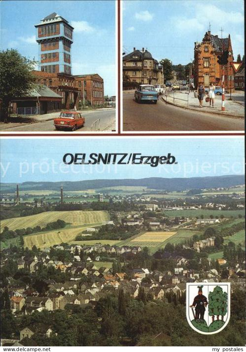 Oelsnitz Erzgebirge Fliegeraufnahme Foerderturm Technisches Museum Otto-Nusche-S