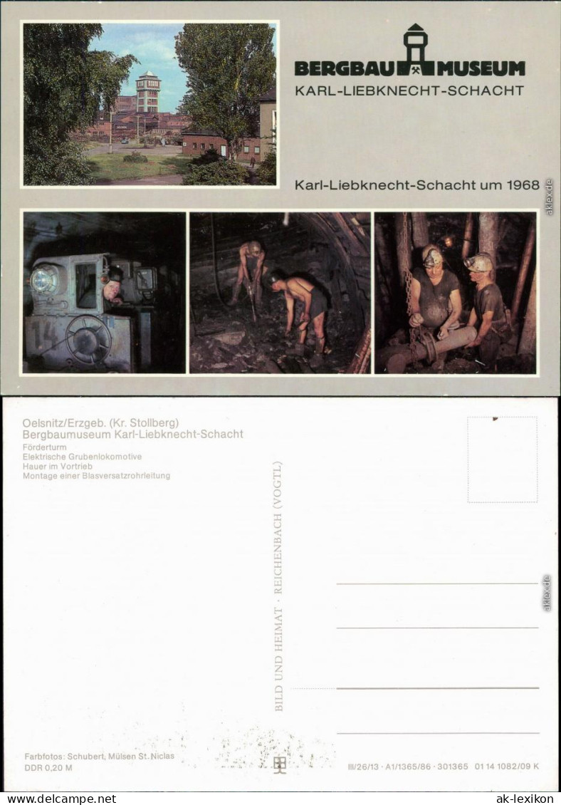 Oelsnitz (Erzgebirge) Förderturm, Elektrische Blasversatzrohrleitung 1986