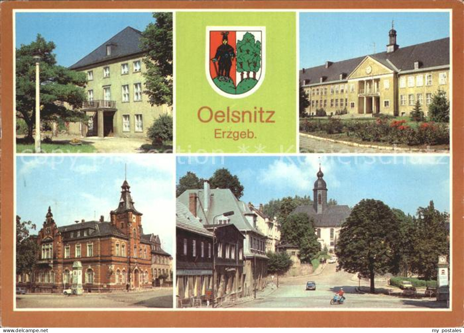 Oelsnitz Erzgebirge Kulturhaus Hans Marchwitza Ernst Schneller Oberschule Rathau